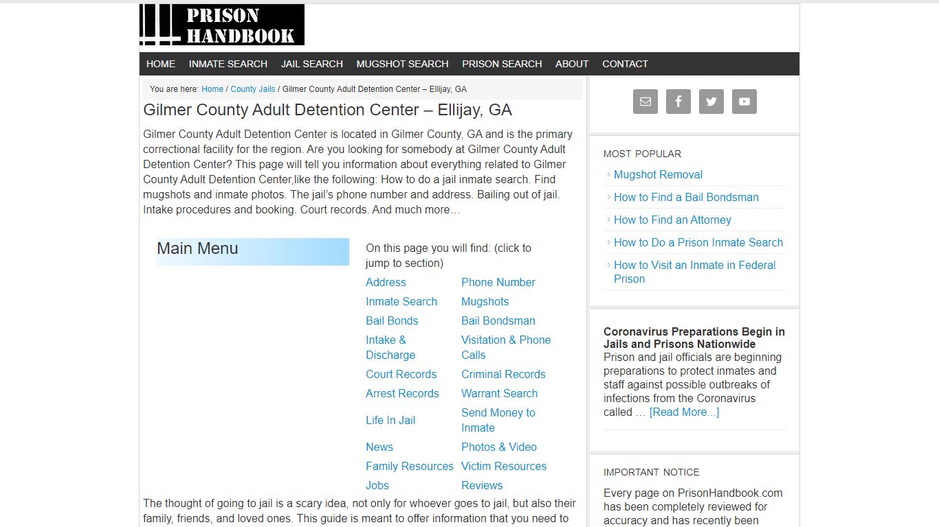 Gilmer County Adult Detention Center – Ellijay, GA